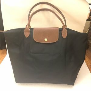 Longchamp Large Le Pliage Tote Black